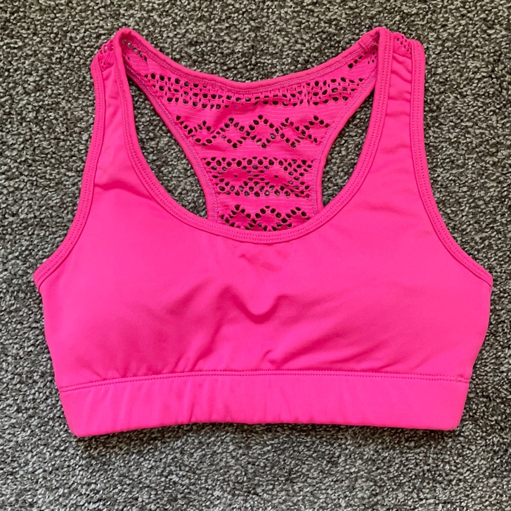 Small pink sports bra